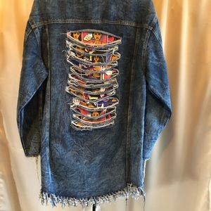 Kroix knee length blue Jean Jackie. Size L